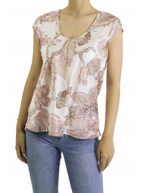 Blusa fantasia con scollo a V